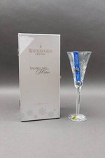 Waterford Crystal Snowflake Wishes "Goodwill "Clear Glass Champagne Flute (Read)