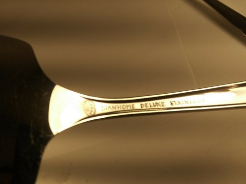 NOS Vtg Oneida Stanhome Deluxe OHS9 Stainless Pie/Cake Server Starburst Atomic - Picture 4 of 6