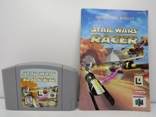 Star Wars: Episode I Racer Nintendo N64 Game and Manual Authentic