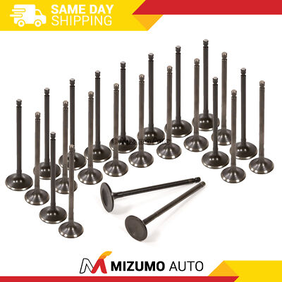Intake & Exhaust Valve Kit - Fits 1995-2005 Dodge Chrysler 2.5L / Mitsubishi 3.0L 6G72 6G73 6G74 Engines (24-Piece Set)
