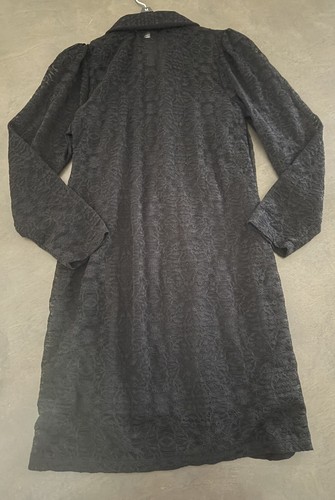 Chelsea & Violet Girls Button Down Lace Dress Black embellished button size M 10 - Picture 12 of 12