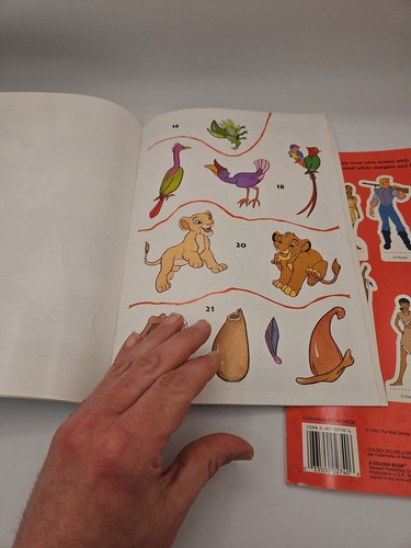 Disney Pocahontas & Lion King Giant Sticker Fun 1994 Golden Book Lot Used - Picture 13 of 23