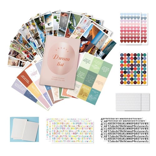 Dream List DIY Kit Vision Board Planner 2025 Selfdiscipline Tool