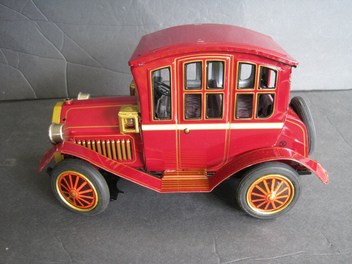 Vintage 1960's Tin Toy Japan Grand Pa Car Original Box