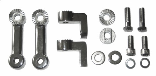 Trittbretter einstellbar Chrom für Harley-Davidson Dyna Softail 1980-2017  - Bild 3 von 4