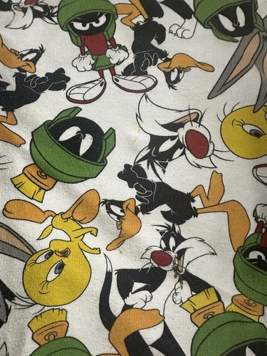 Looney Tunes Sweater XL Fleece Crewneck Sweatshirt Unisex All Over - Picture 5 of 13