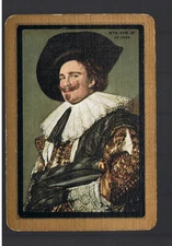 EW21 Swap Playing Cards 1 VINT ENG  WIDE  OLD  MASTER  PAINTING  GEORGIAN  GENT 