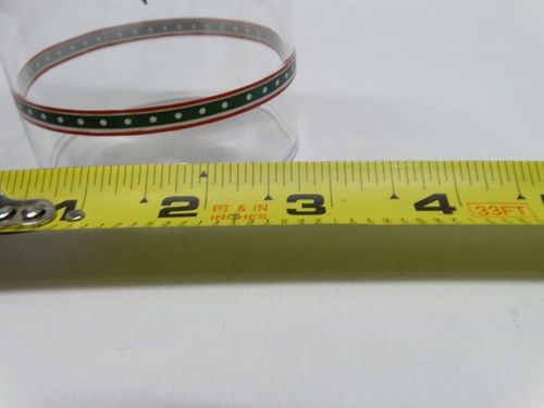 Vintage eleganter Glasbecher mit Stechpalme Beere Design & Band of Swirls Ersatz - Bild 4 von 5