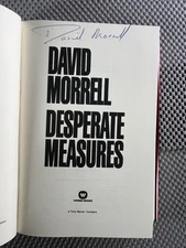 Signed First Printing ~ Desperate Measures ~ David Morrell 1994 HC DJ Thriller
