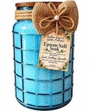 Southern Grace Gather Collective Epsom Salts Soak, Soothing Lavender, Blue
