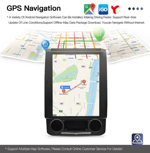 Android Carplay Tesla Style Radio 12.1" for Ford F150 2016-2021 Stereo Navi - Picture 6 of 10