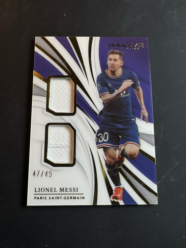 2021 Immaculate Lionel Messi Dual Patch /49 #DPLM - Picture 2 of 4