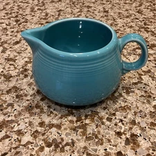 FIESTA CREAMER TURQUOISE VTG HOMER LAUGHLIN USA FIESTAWARE