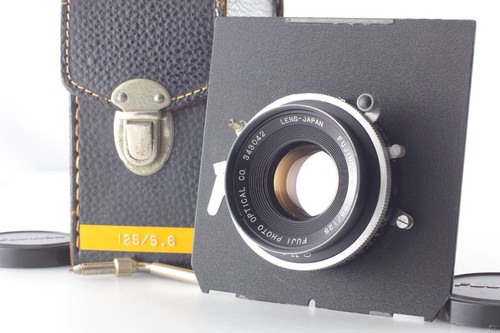 【 EXC+5 w/ Case 】 Fuji Fujinon W 125mm F5.6 Lens Seiko Shutter from Japan...