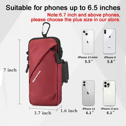 Cell Phone Holder, Small Crossbody Shoulder Holsters Bag with Arm Band, Fits ... - Picture 5 of 8