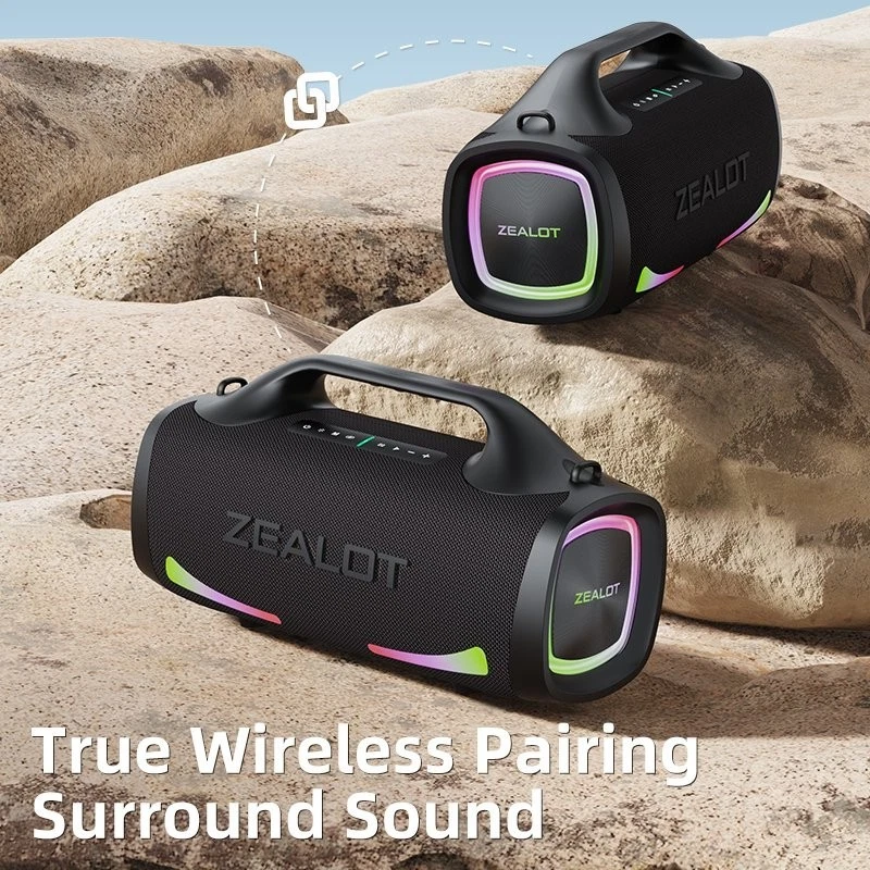 100W Portable Bluetooth Speaker with 24H Playtime, Deep Bass & IPX6 Waterproof - Image 3 of 4