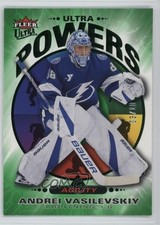 2025-26 Upper Deck Fleer Ultra Power Green 3/10 Andrei Vasilevskiy #UP14of25 0he