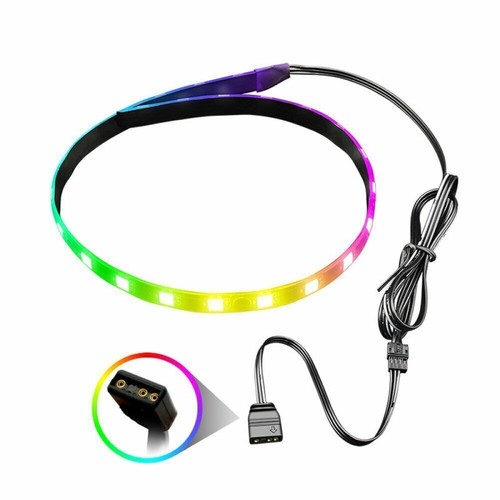 Magnetic Suction RGB Light Strip 40cm Flexible LED Backlight Strip Lights ARGB - Afbeelding 14 van 16