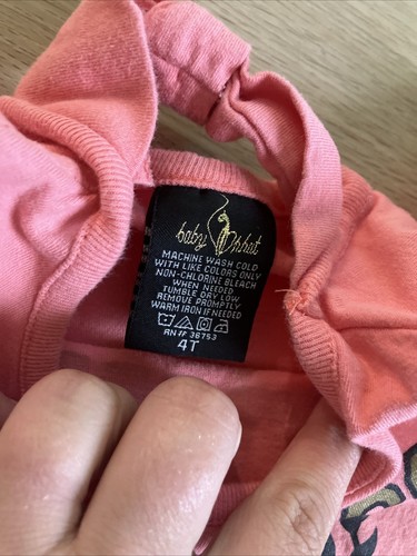 Vtg Y2K 90s Hip hop Baby Phat Toddler 3t/4t Girls shirts Lot of 2 GUVC - Picture 5 of 6