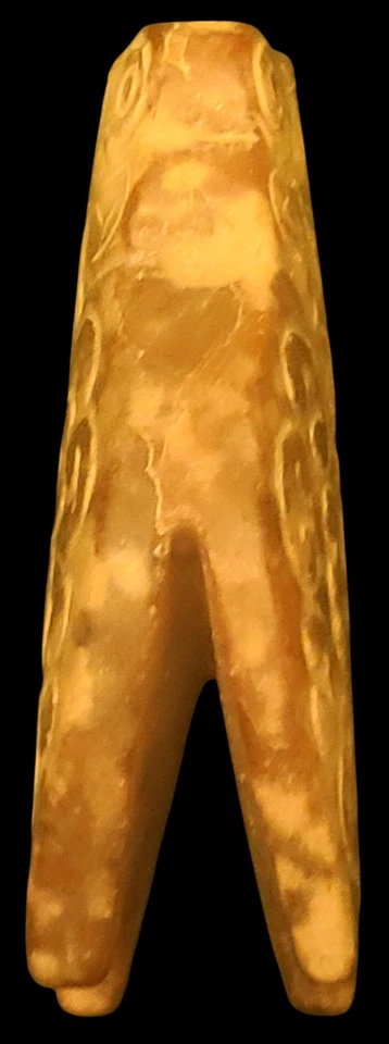 Colgante de cigarra de jade tallado - Adorno antiguo - Joyería china Foto 4 de 4