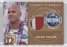 2007 Topps TX Exclusive Ticket to Hawaii /49 Jason Taylor #HAP-JT Patch HOF