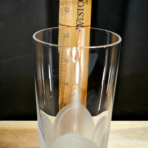 Cristal D'Arques Florence Longdrinkglas 5,25" Kristall mattiert 3D Blütenblätter Romanti - Bild 5 von 7