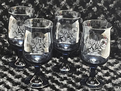 Yorktowne 8 oz. Glassware Goblets Set of 4 Pfaltzgraff (USA) Vintage - Picture 2 of 5