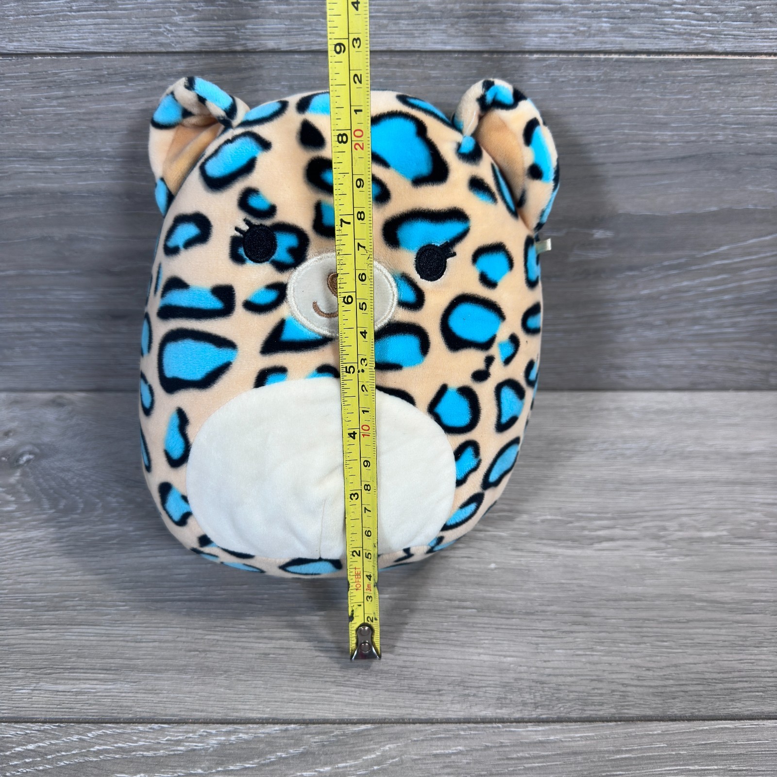 Liv The Leopard Squishmallow Large 8" Teal Plush Soft Toy. image 2