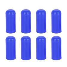 8pcs 4mm 0.16" Vacuum Socket Pipe Terminal Blue Cap for Car