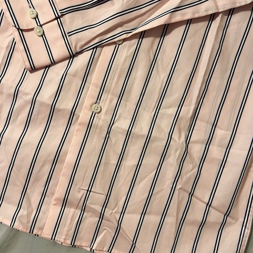 Bar III Shirt Men SM 14-14 1/2” Neck Pink Blue Stripe Slim Stretch Untucked NWT* - Picture 6 of 18
