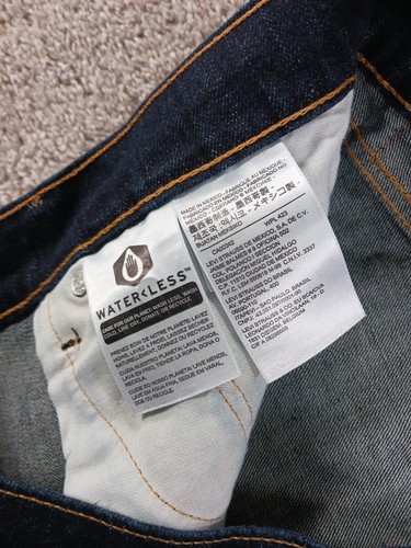 Levis 541 42x32 Mens Denim Jeans Dark Blue Cotton Blend Straight - Picture 7 of 14