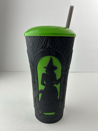 AMC Exclusive Wicked Elphaba Grippr Cup with Straw NO WITCH TOPPER - Bild 3 von 6