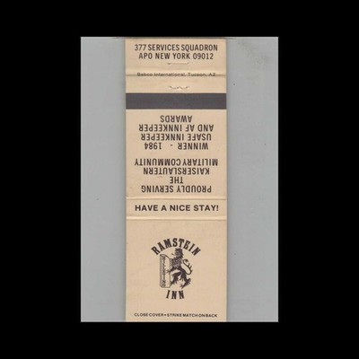 Matchbook Cover - Ramstein Inn, APO NY