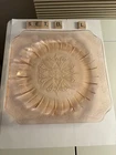 Pink Adam Salad/Dessert Plates (4), Jeanette Glass Co., Depression Glass (Set B)