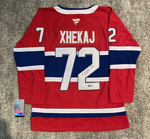 Arber Xhekaj Signed Montreal Canadiens Jersey Beckett COA
