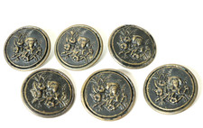 6 Vecchio 42mm Grande Biedermeier? Pulsanti Bottoni Costume Tradizionale Donna