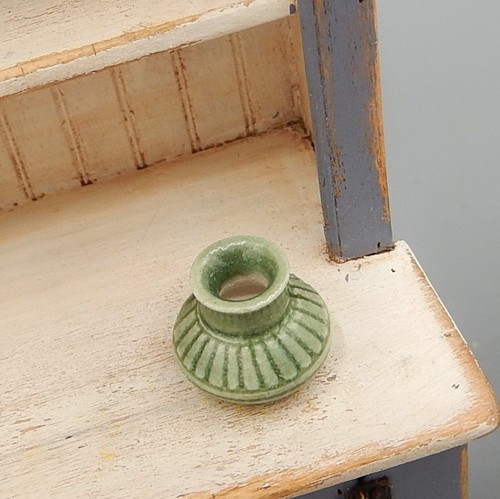 Vintage OOAK James Clark Ceramic Vase Artisan Dollhouse Miniature 1:12 - Picture 3 of 7