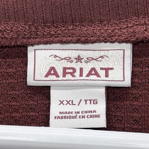 Ariat Damen Everyday Langarm Oberteil Shirt Pullover 2XL Cherry Mahogany - Bild 2 von 9