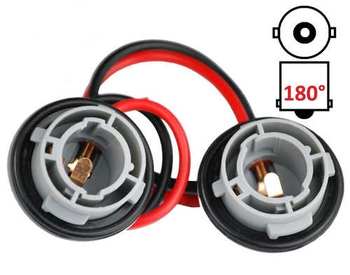 2x P21W BA15s Fassung Lampenfassung Lampensockel Reparatur Sockel Stecker R5 R10 - Bild 2 von 2