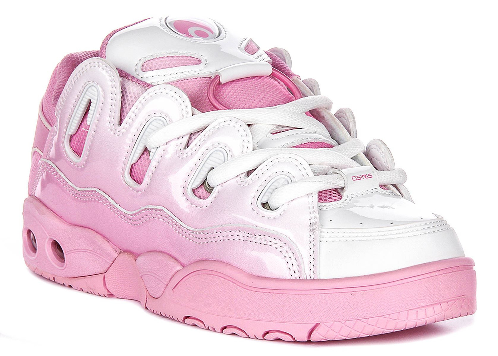 Подошва OSIRIS D3 Og Vulkan Cupsole Nachteile Luft Zwischensohle Trainer Rosa Weiß Великобритания 6