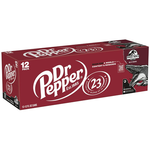 Dr Pepper Soda Pop, 12 fl oz, confezione da 12 lattine - Foto 4 di 7