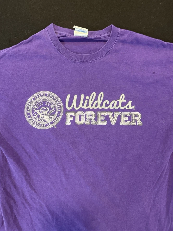 Kansas State Wildcats Adult size M Purple TShirt - Image 2 of 3