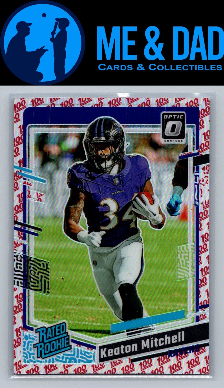 2023 Donruss Optic #207 Keaton Mitchell 100