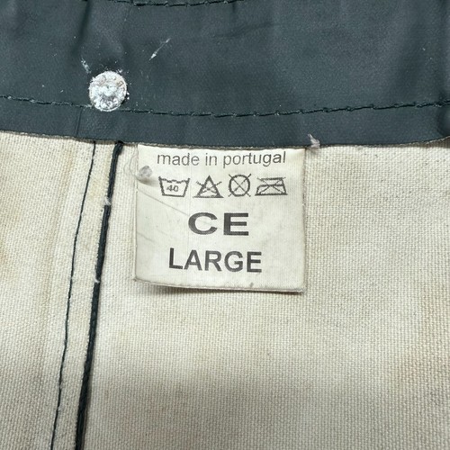 Grundens Hércules Pesca Babero Pantalones Para Hombre Grande Verde PVC Calce Relajado Pescador - Imagen 7 de 12