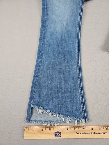 Mother The Runaway Step Fray Jeans Size 25 In A Night in Havana Wash BOHO - Picture 3 of 10