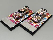 Flame 1/64 Porsche 993/964 Die-casting Car Model--Sunflower luminous version