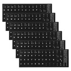  6 Sheets Spanish Language Adhesive Keyboard Stickers Keyboard Stickers Language