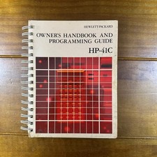 Vintage HP-41C Calculator Owners Handbook Programming Guide
