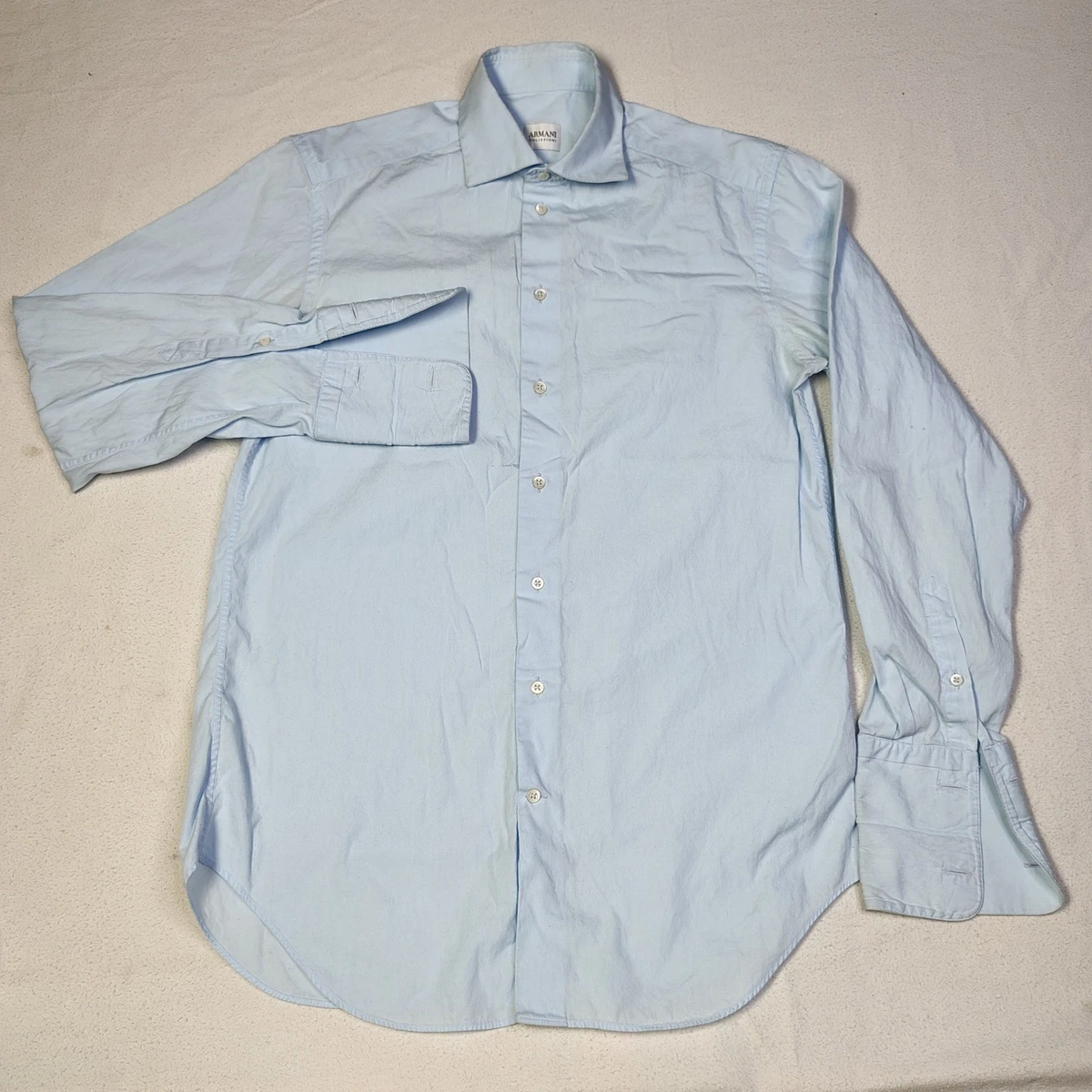 Armani Collezioni Classic Solid Dress Shirts for Men for sale | eBay