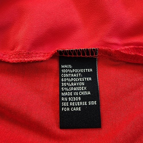 DG2 by Diane Gilman HSN Top Womens 1X Red 3/4 Sleeve NEW - Bild 6 von 7